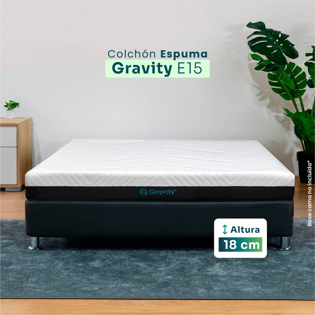 Colchón de Espuma Gravity E15